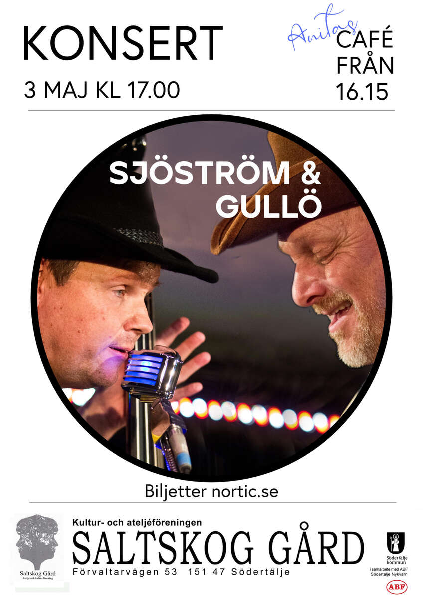 Bild till evenamnget Sjöström & Gullö spelar på Saltskog Gård