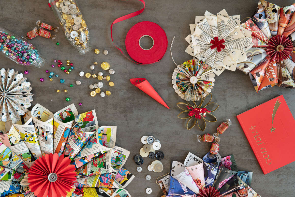 bild tillhörande Hållbart julpyssel på Torups bibliotek