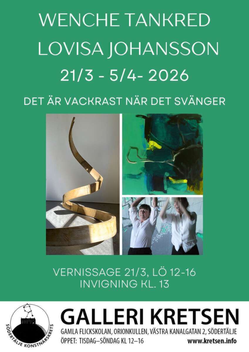 Konstutställning av Wenche Tankred och Lovisa Johansson.