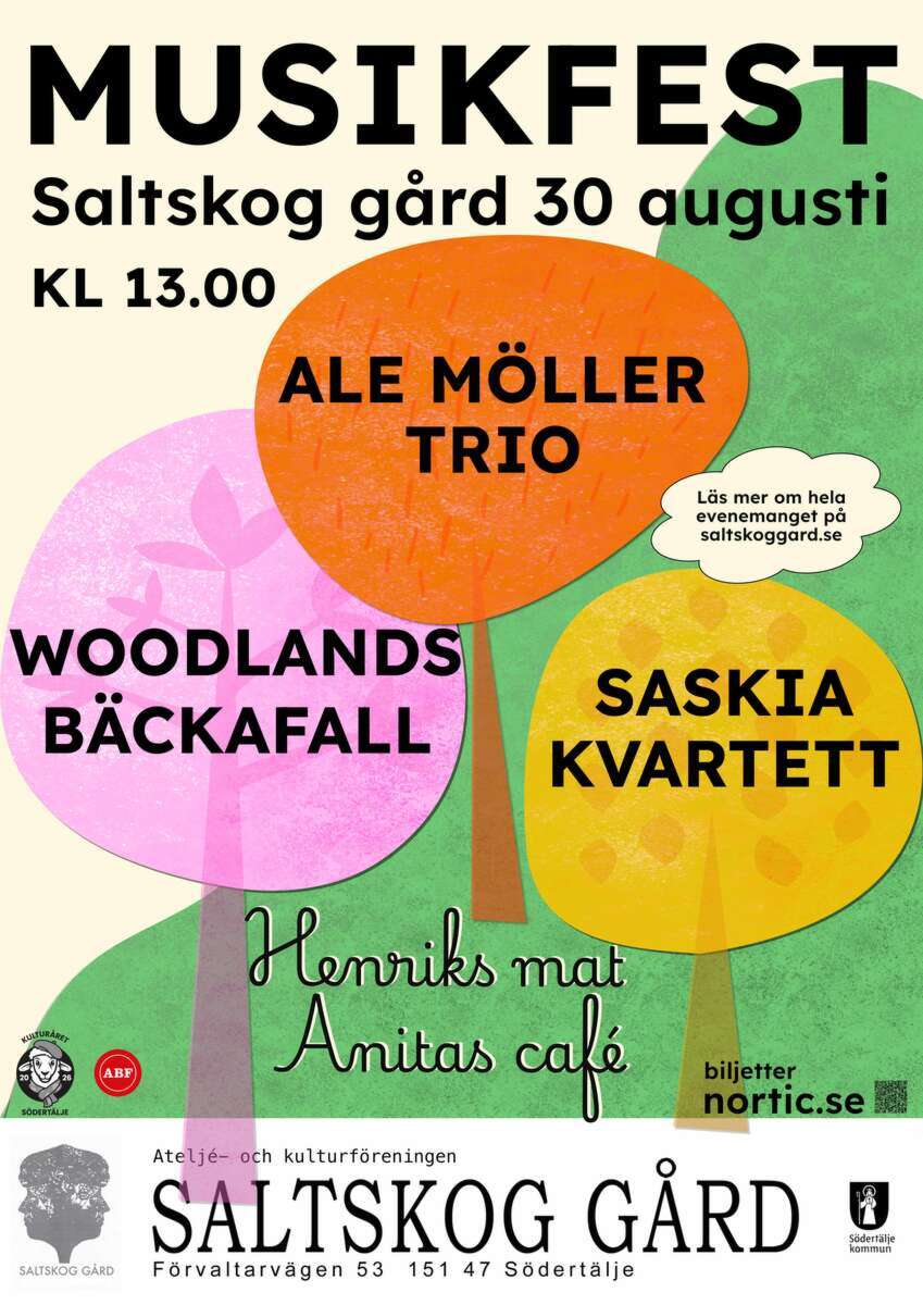 Bild till evenamnget Musikfest på Saltskog Gård!!
