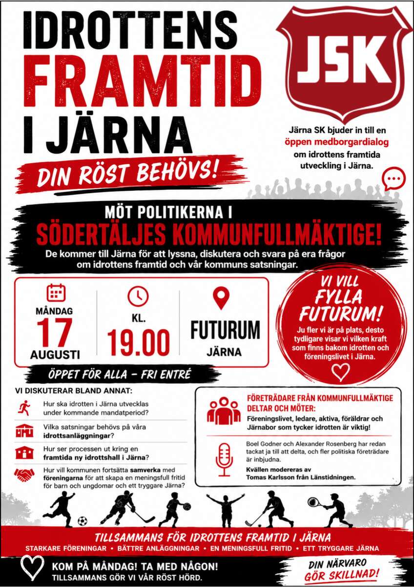 Medborgardialog om idrottens framtid i Järna