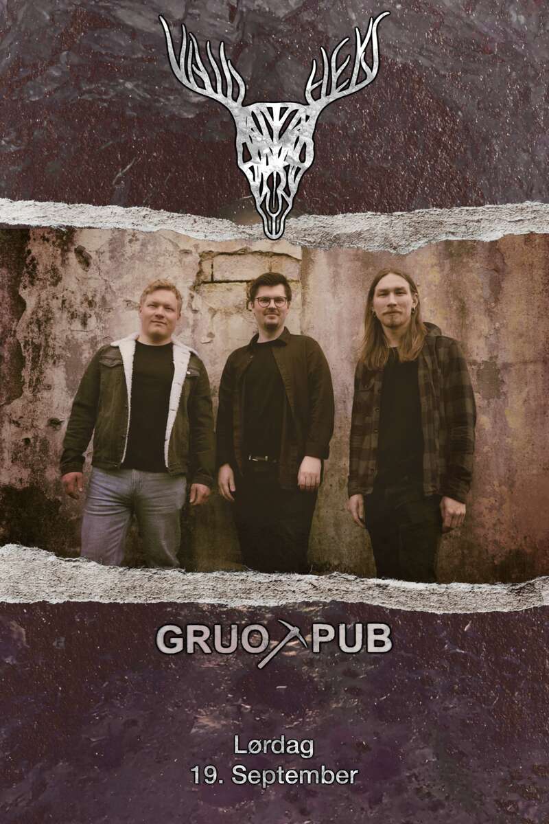 Plakat for Vald Heks debut konsert på Gruo Pub