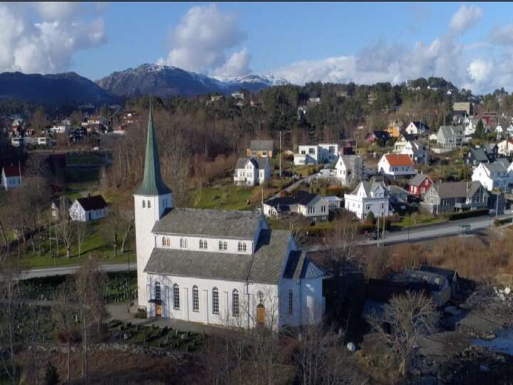 Plakat for Gudsteneste i Stord kyrkje