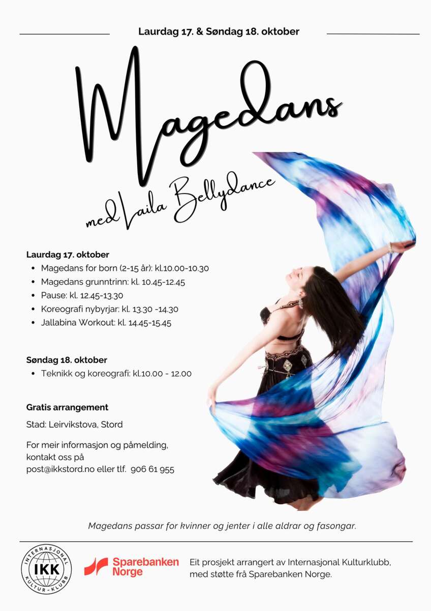 Plakat for Magedans med laila Bellydance