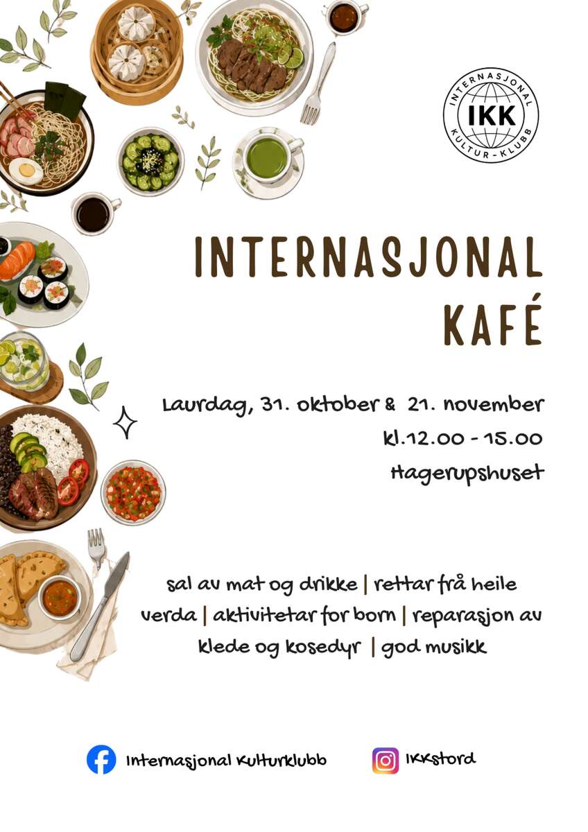 Plakat for Internasjonal kafe