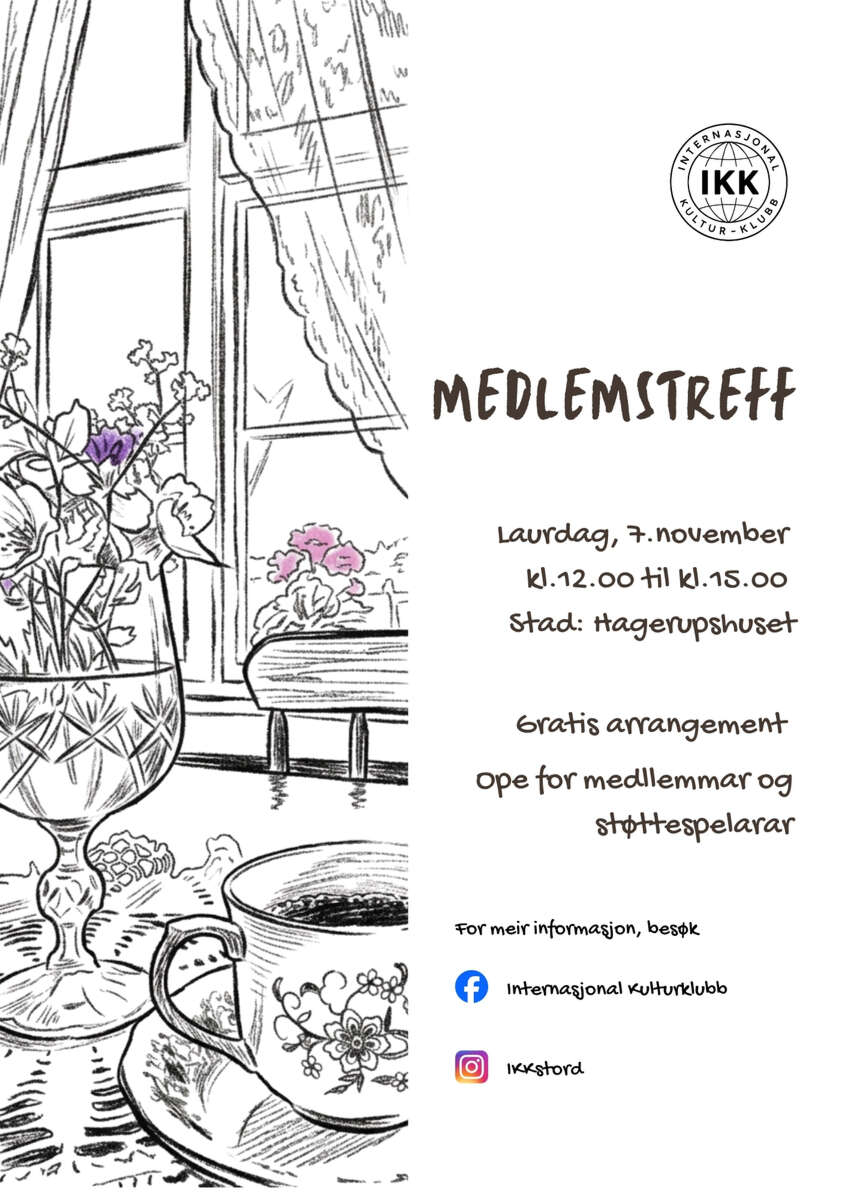 Plakat for Medlemstreff
