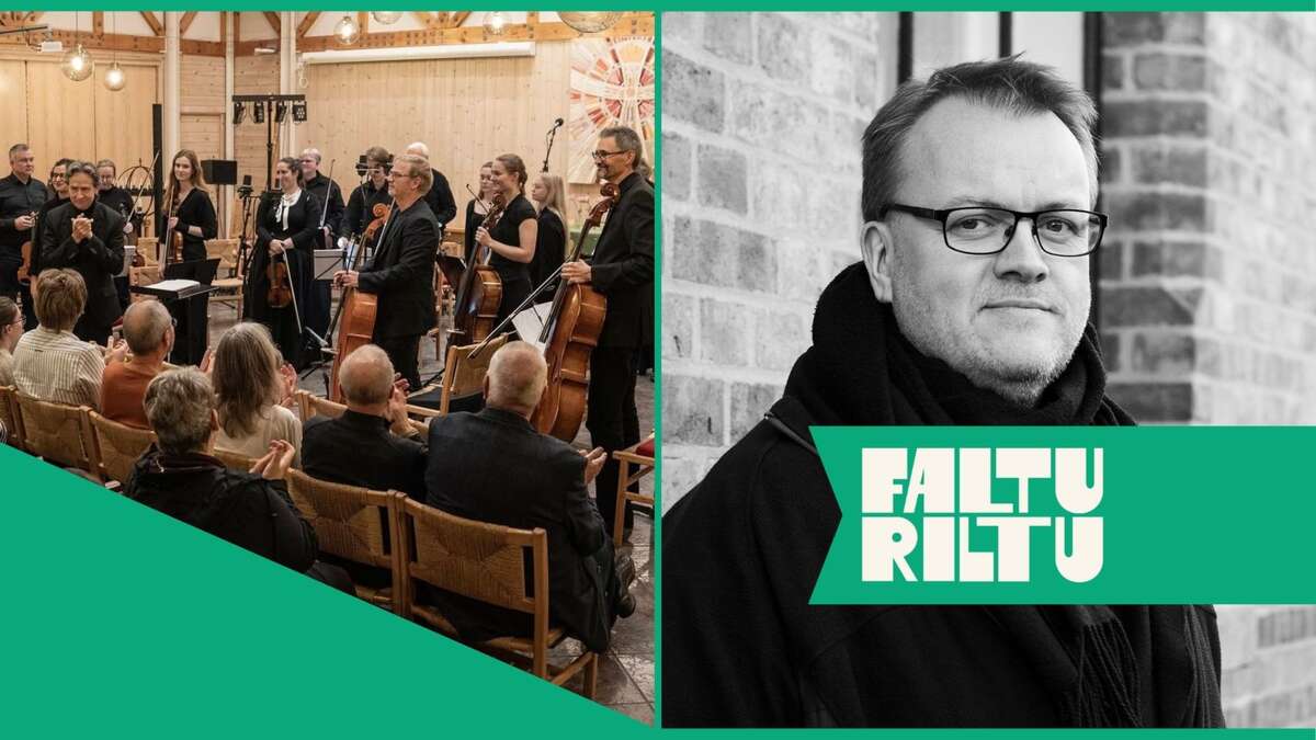 Plakat for Sunnhordland kammerorkester med Tor Arve Røssland og Stordøya kvedarlag