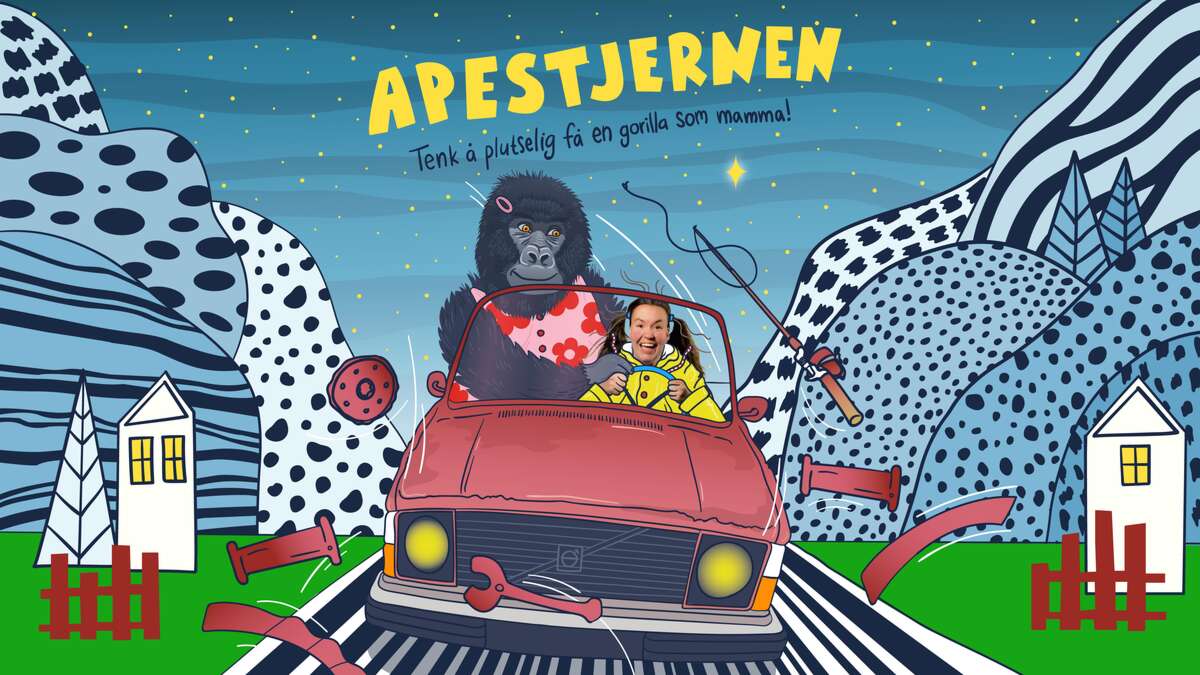 Plakat for Riksteatret: Apestjernen